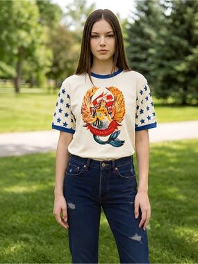 NWT!  Sabbi Very Oversized Dream Big Brenda Tee Mermaid ~ M